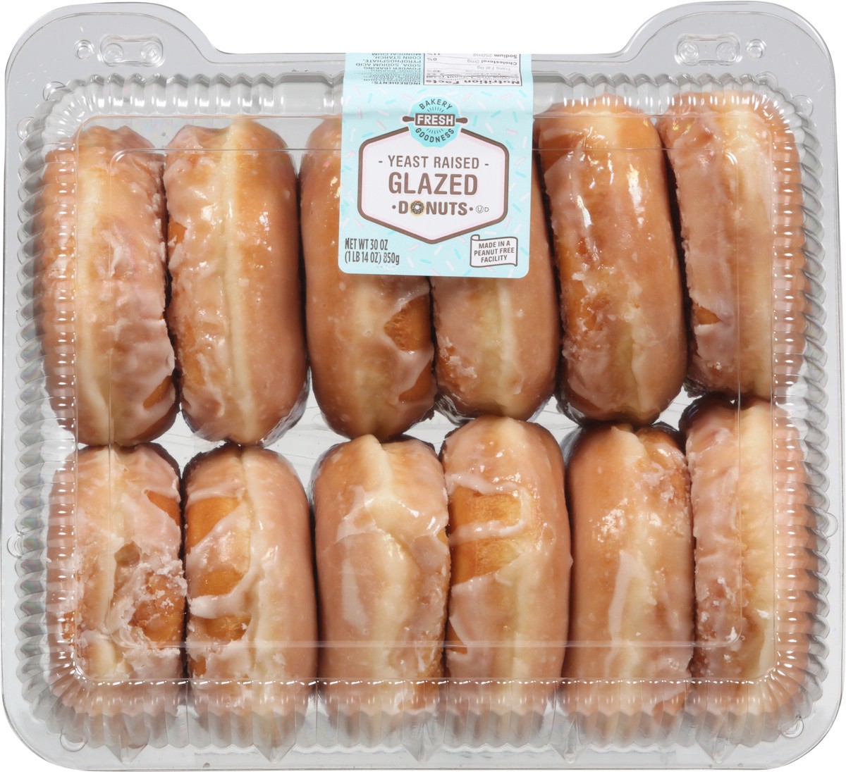 slide 5 of 11, Bakery Fresh Goodness Glazed Yeast Raised Donuts 30 oz, 30 oz