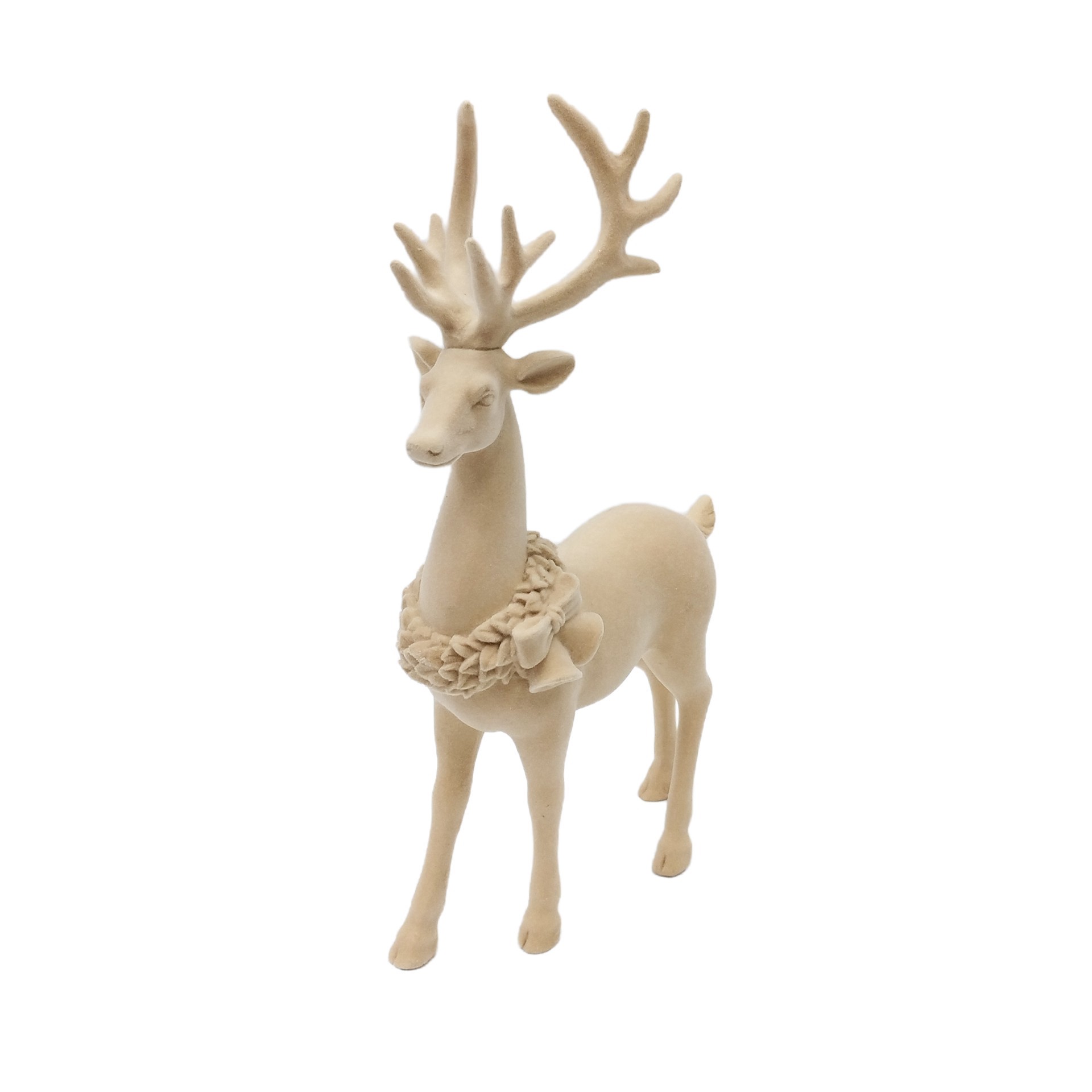 slide 2 of 3, 12.75" Flocked Standing Deer Decor By Ashland, 12.75 in