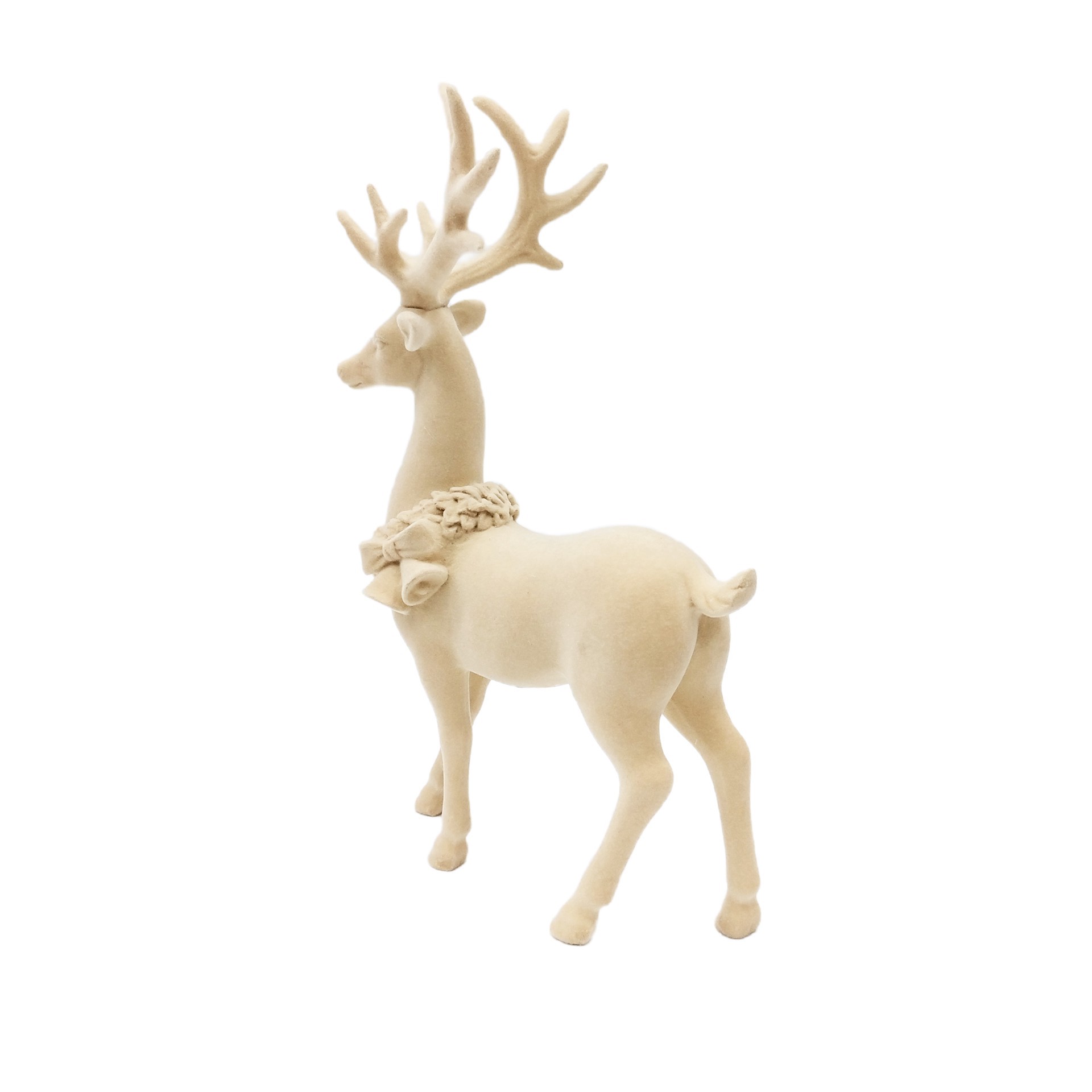 slide 3 of 3, 12.75" Flocked Standing Deer Decor By Ashland, 12.75 in