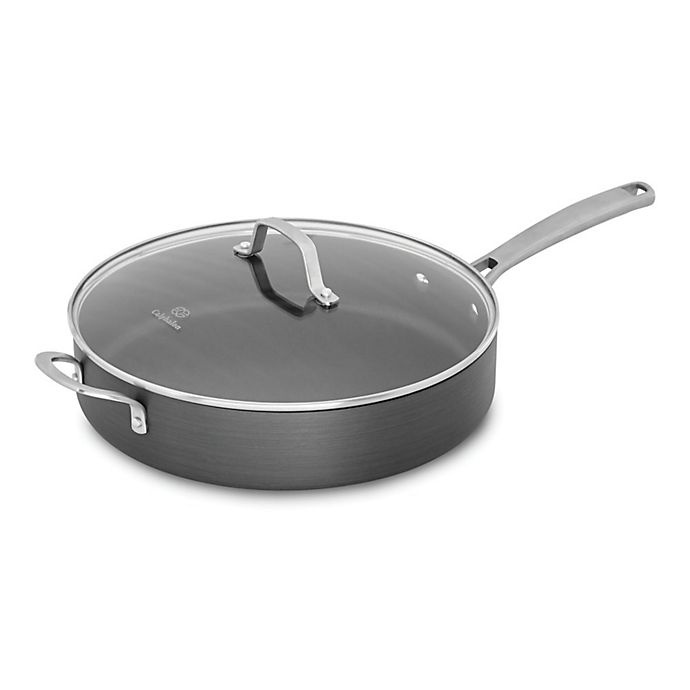 slide 1 of 3, Calphalon Classic Nonstick Covered Saut Pan, 5 qt