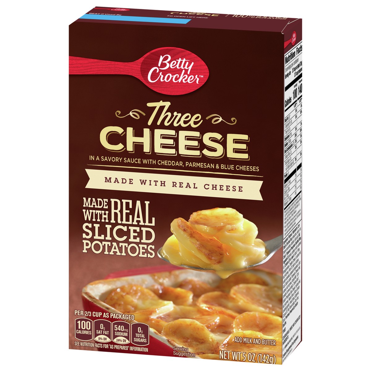 slide 11 of 13, Betty Crocker Three Cheese Potatoes, Made with Real Cheese, 5 oz, 5 oz