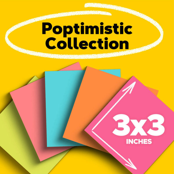 slide 8 of 10, Post-it Original Pads - Neon Colors Per Pad), 14 ct; 3 in x 3 in