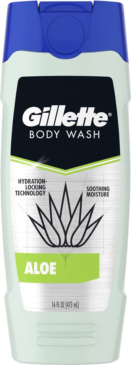 slide 3 of 3, Gillette Aloe Body Wash 16 oz, 16 oz