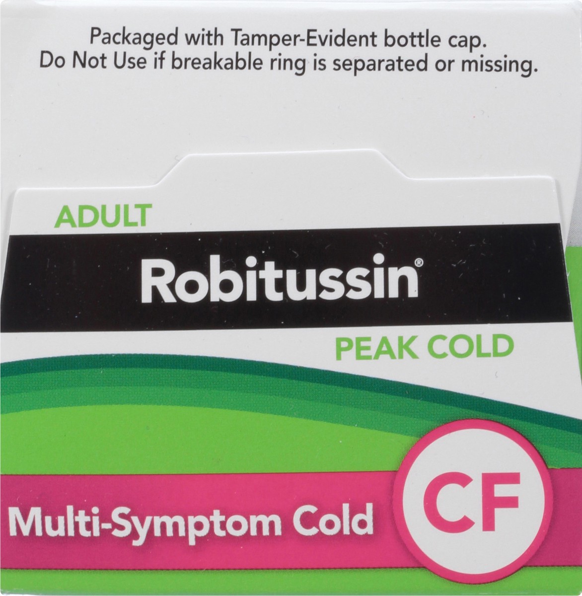 slide 9 of 9, Robitussin Peak Cold Multi-Symptom Cold CF, Cold and Cough Medicine for Adults - 8 Fl Oz Bottle, 8 fl oz