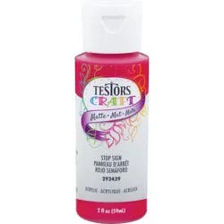 Testors Acrylic Matte Craft Paint - Stop Sign
