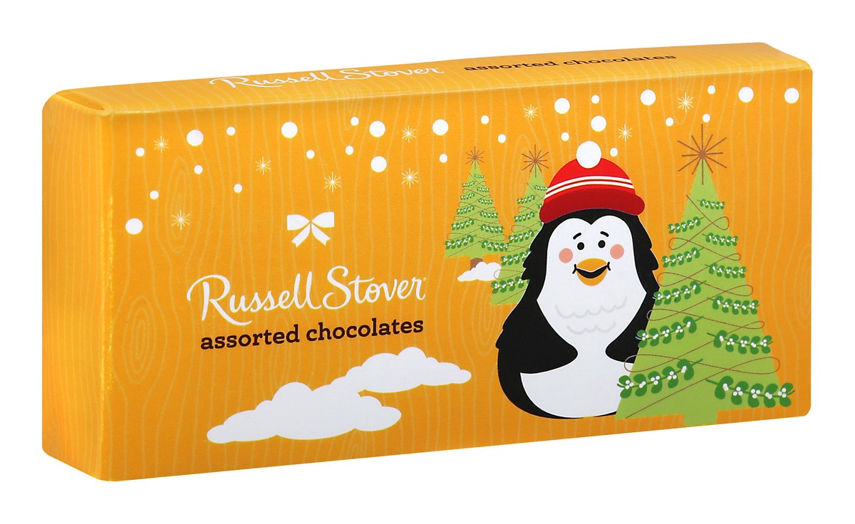 slide 5 of 8, RUSSELL STOVER Christmas Assorted Chocolates Trial Size Gift Box, 1.7 oz. (3 pieces), 1 ct