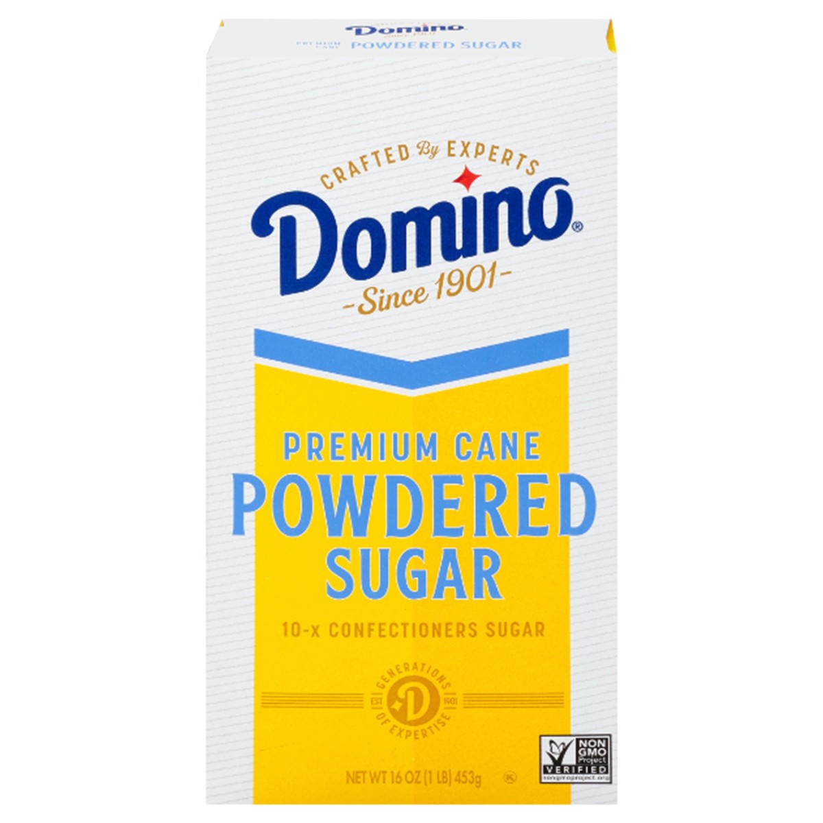 slide 1 of 9, Domino Premium Cane Powdered Sugar 1 lb, 16 oz