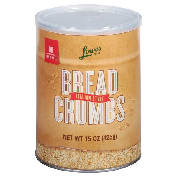 slide 1 of 1, Lowes Foods Italian Style Bread Crumbs, 15 oz