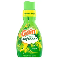 Gain Liquid Fabric Softener, Original Scent, 35 FL OZ LIQ., 48 Loads, Smooth Touch - softness you can feel
