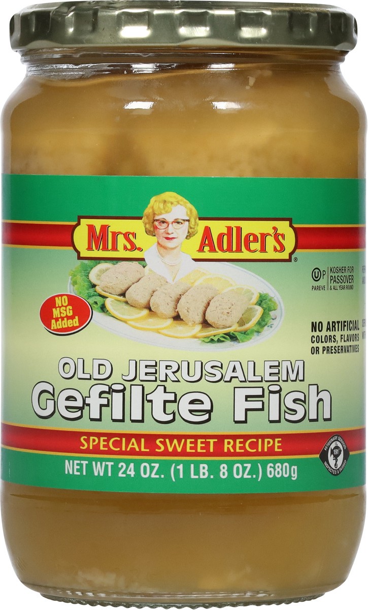 slide 2 of 9, Mrs. Adler's Old Jerusalem Gefilte Fish 24 oz, 24 oz