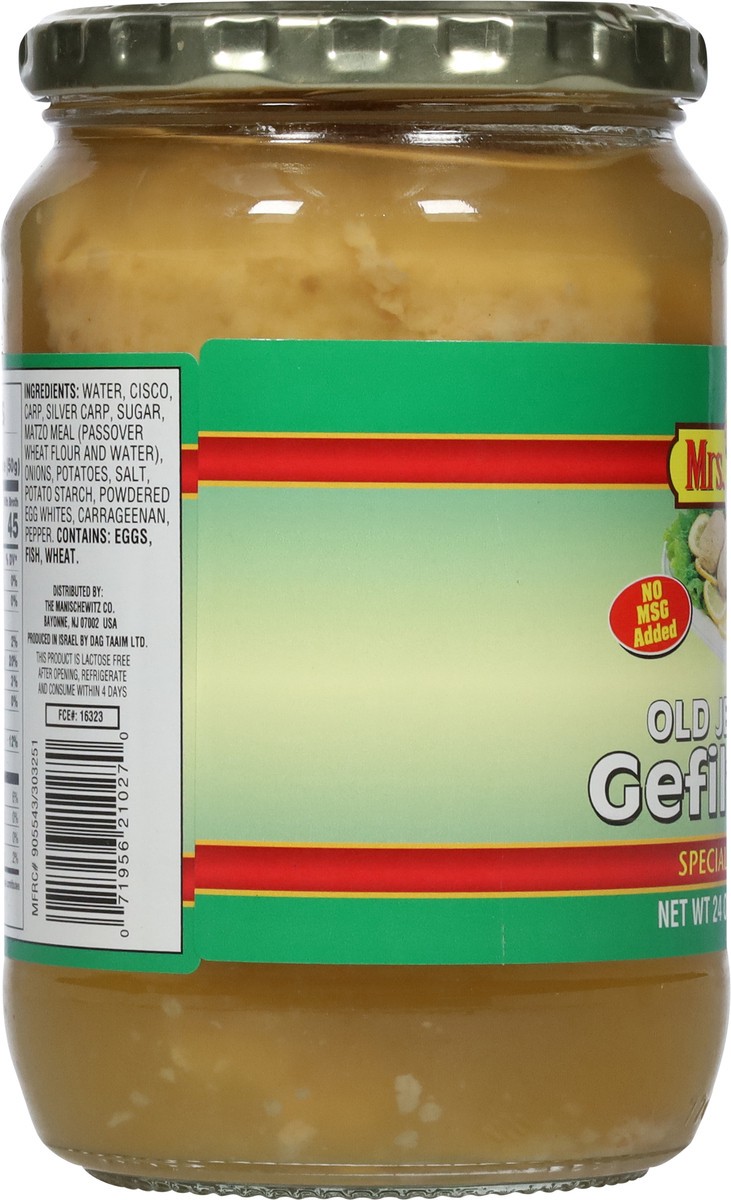 slide 6 of 9, Mrs. Adler's Old Jerusalem Gefilte Fish 24 oz, 24 oz