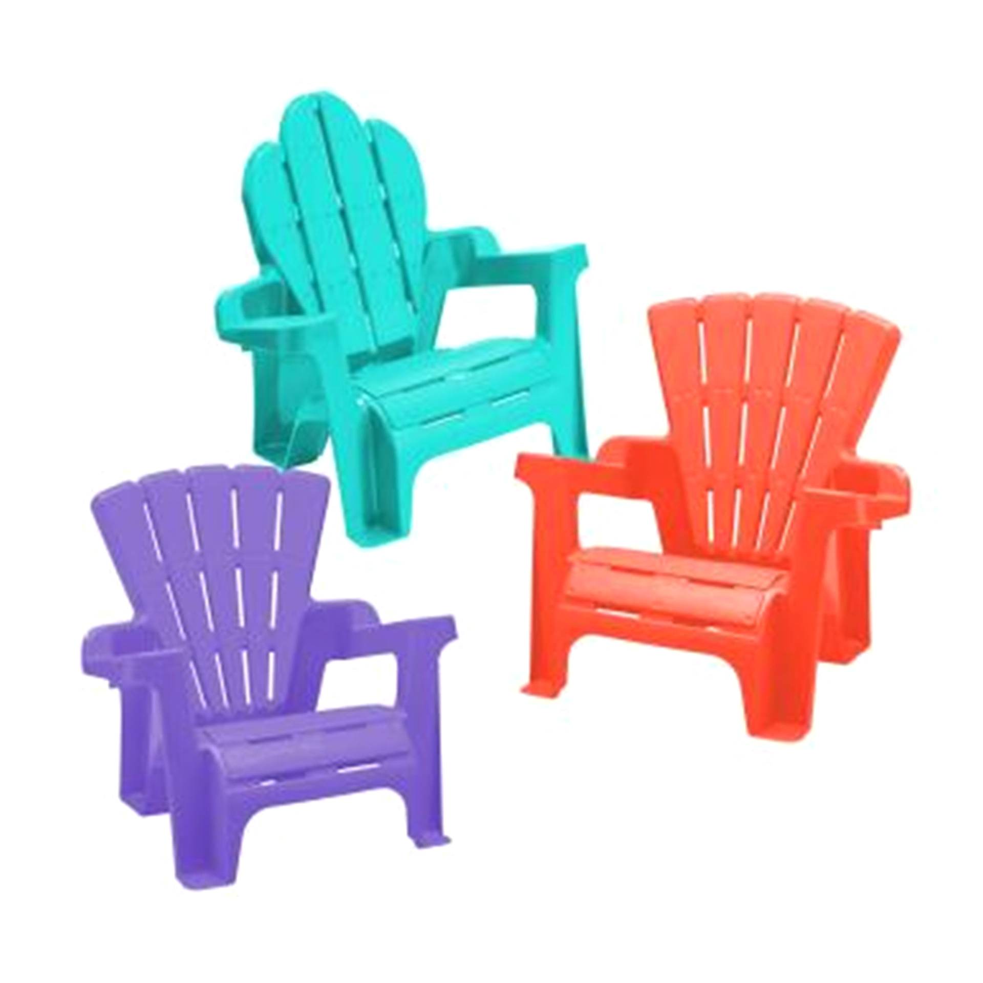 slide 1 of 4, American Plastic Adirondack Chair, 1 ct