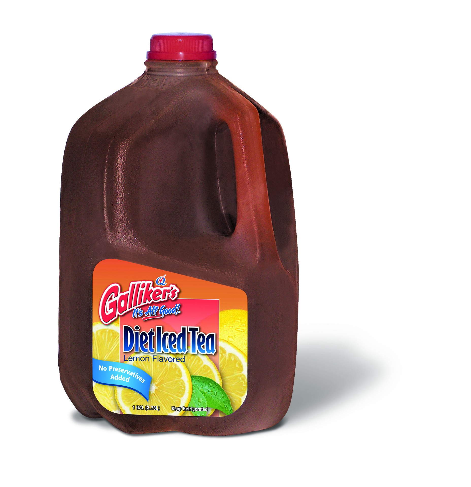 slide 1 of 1, Galliker Diet Iced Tea Gallon - 128 oz, 4 qt