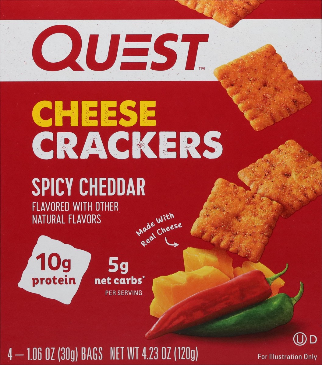 slide 14 of 14, Quest Cheese Crackers, 4 ct