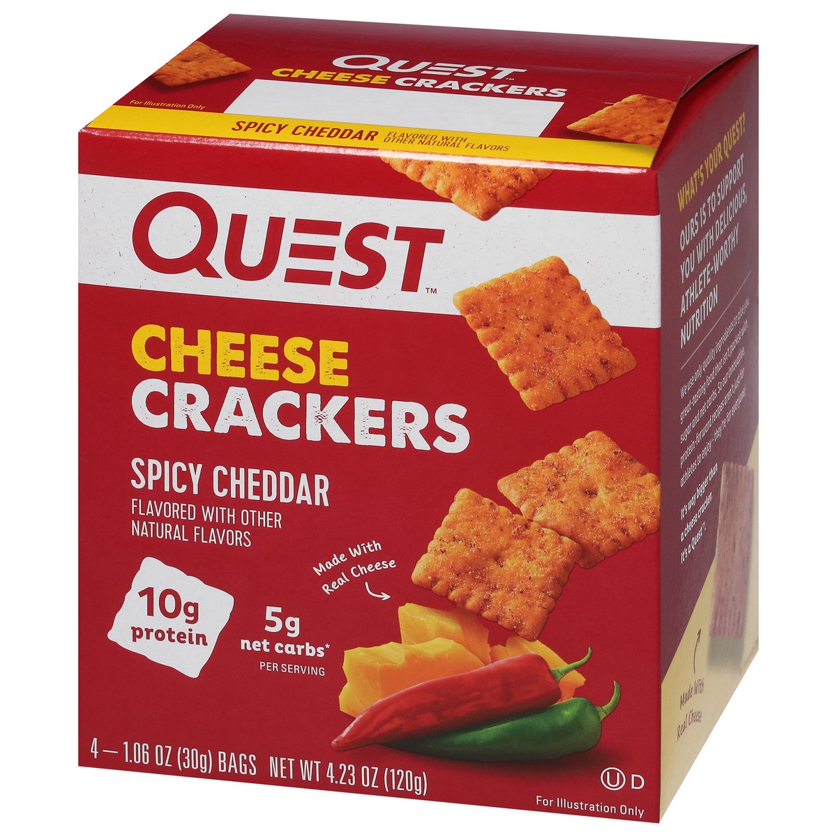 slide 8 of 14, Quest Cheese Crackers, 4 ct