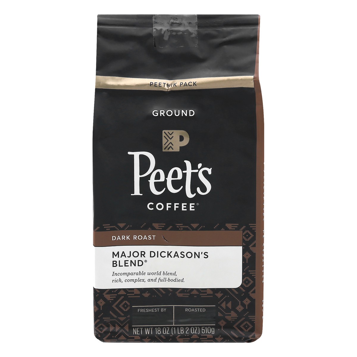 Peet's Coffee Major Dickason's Blend Dark Roast Ground Coffee 18 oz | Shipt