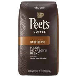 Peet's Coffee Major Dickason's Dark Roast Ground Coffee - 18 oz Bag