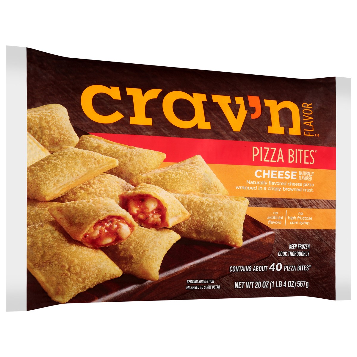 slide 9 of 9, Crav'n Flavor Cheese Pizza Bites 20 oz, 20 oz