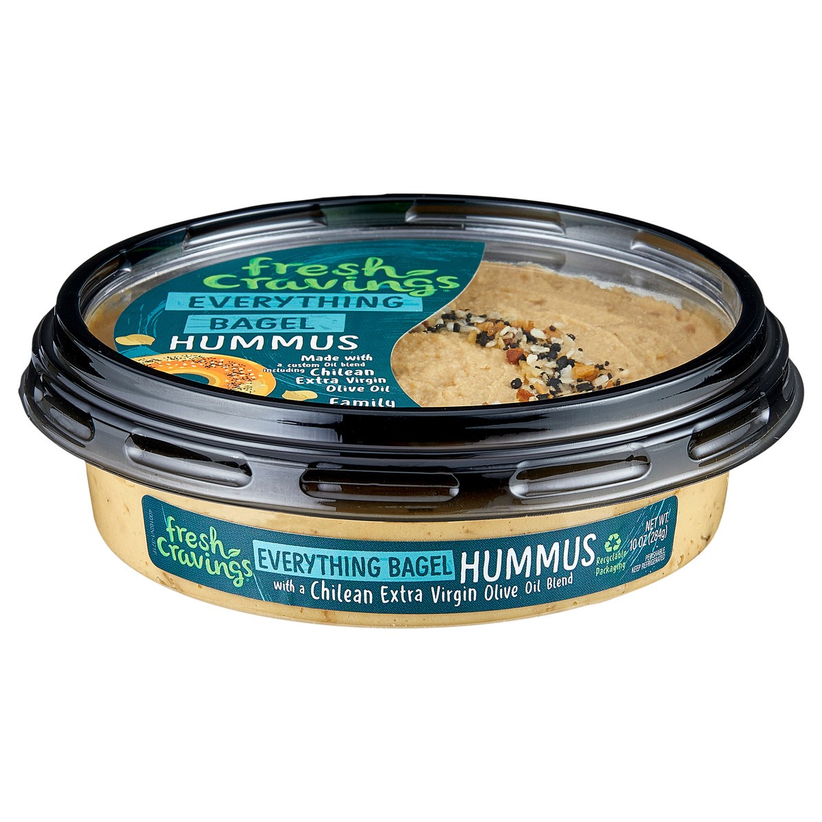 slide 2 of 2, Fresh Cravings Everything Bagel Hummus 10 oz, 10 oz