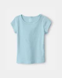 Carter's Girls Rib Top - Blue XS