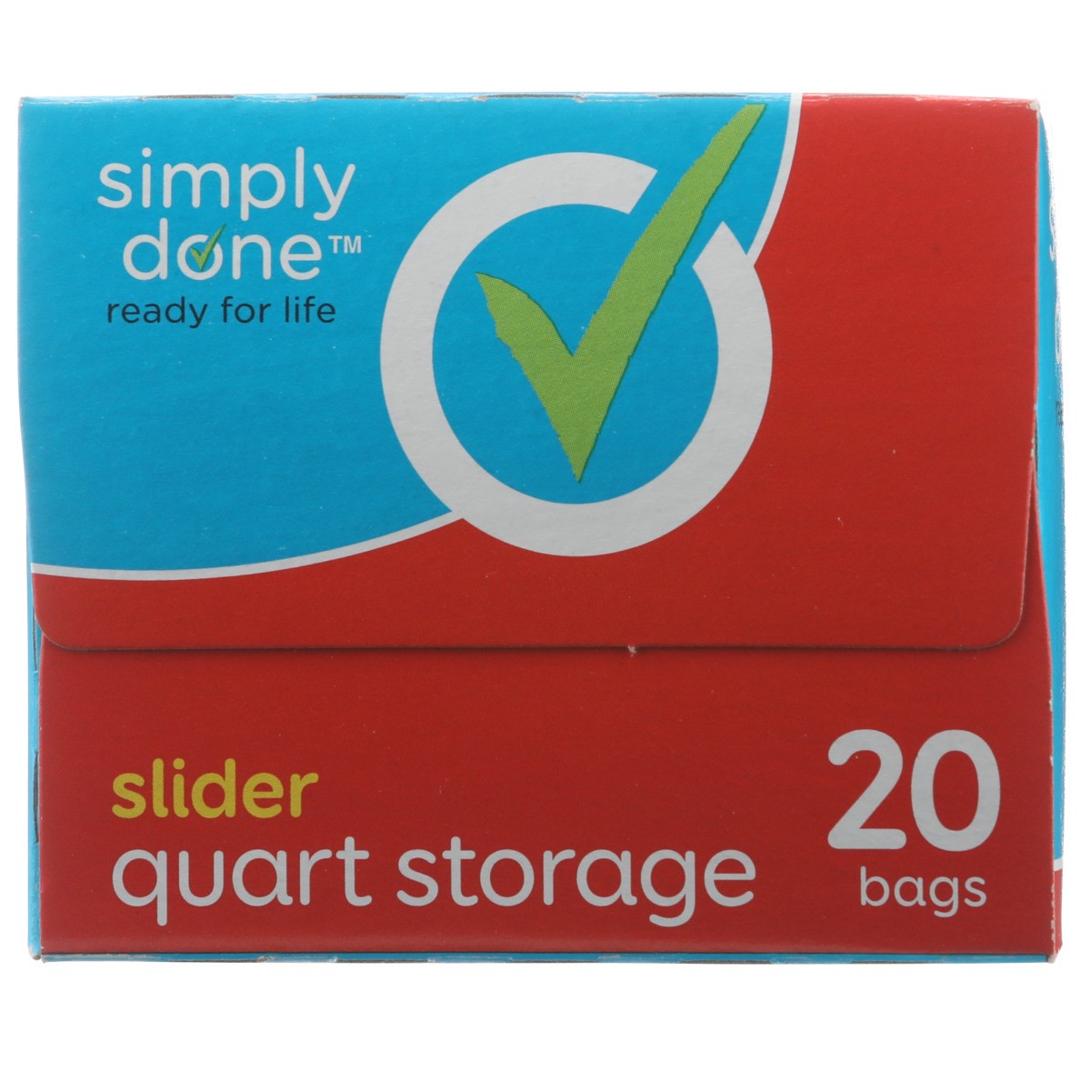 slide 7 of 9, Simply Done Slider Quart Storage Bags, 1 qt