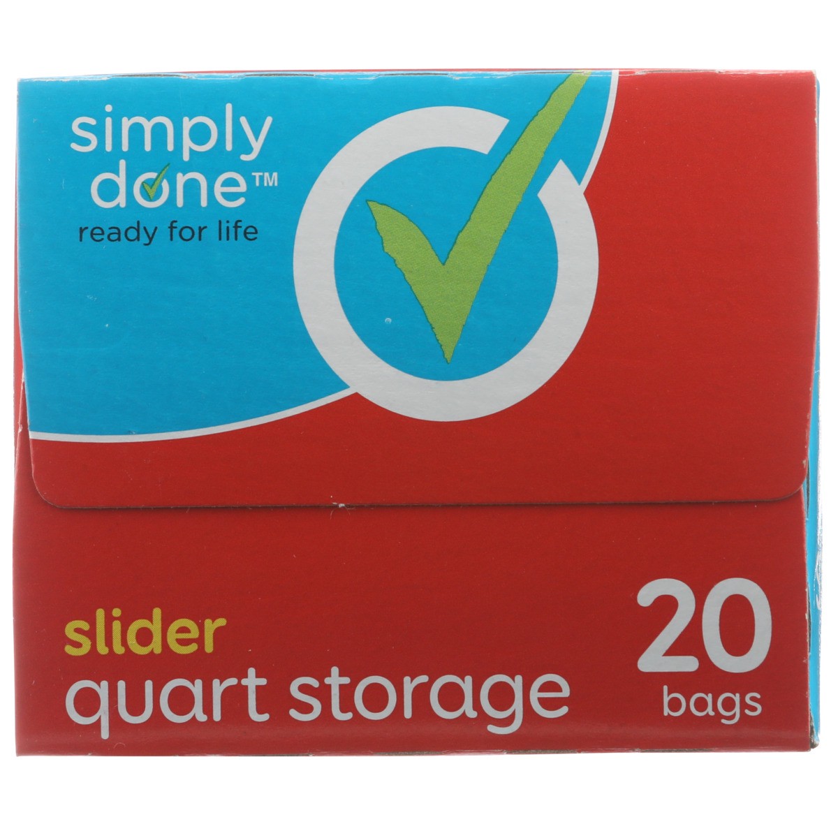 slide 8 of 9, Simply Done Slider Quart Storage Bags, 1 qt