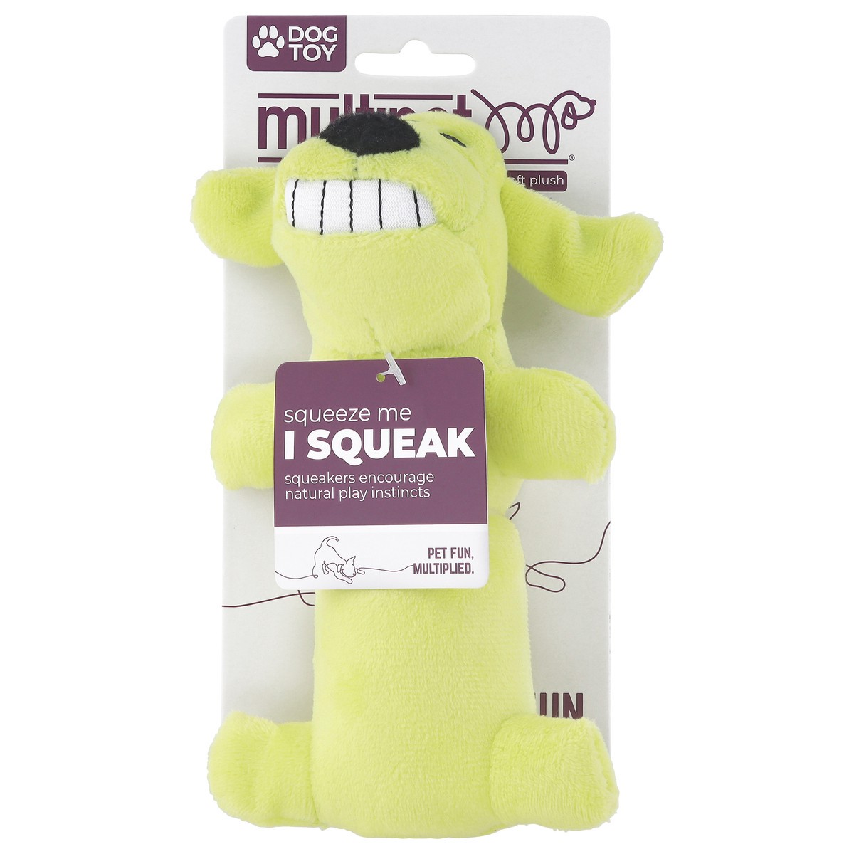 slide 3 of 4, MultiPet Loofa Dog Dog Toy 1 Each, 1 ct