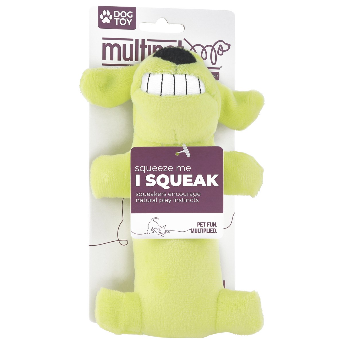 slide 2 of 4, MultiPet Loofa Dog Dog Toy 1 Each, 1 ct