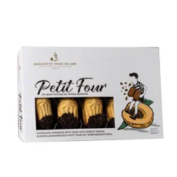 Tsoungari Chocolate With Apricot Jam Petit Four Biscuits