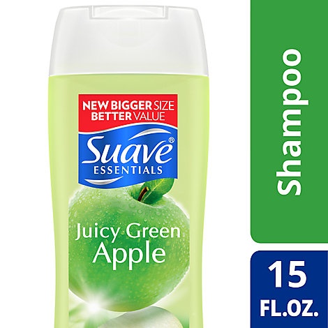 slide 1 of 1, Suave Essentials Shampoo Juicy Green Apple, 15 fl oz