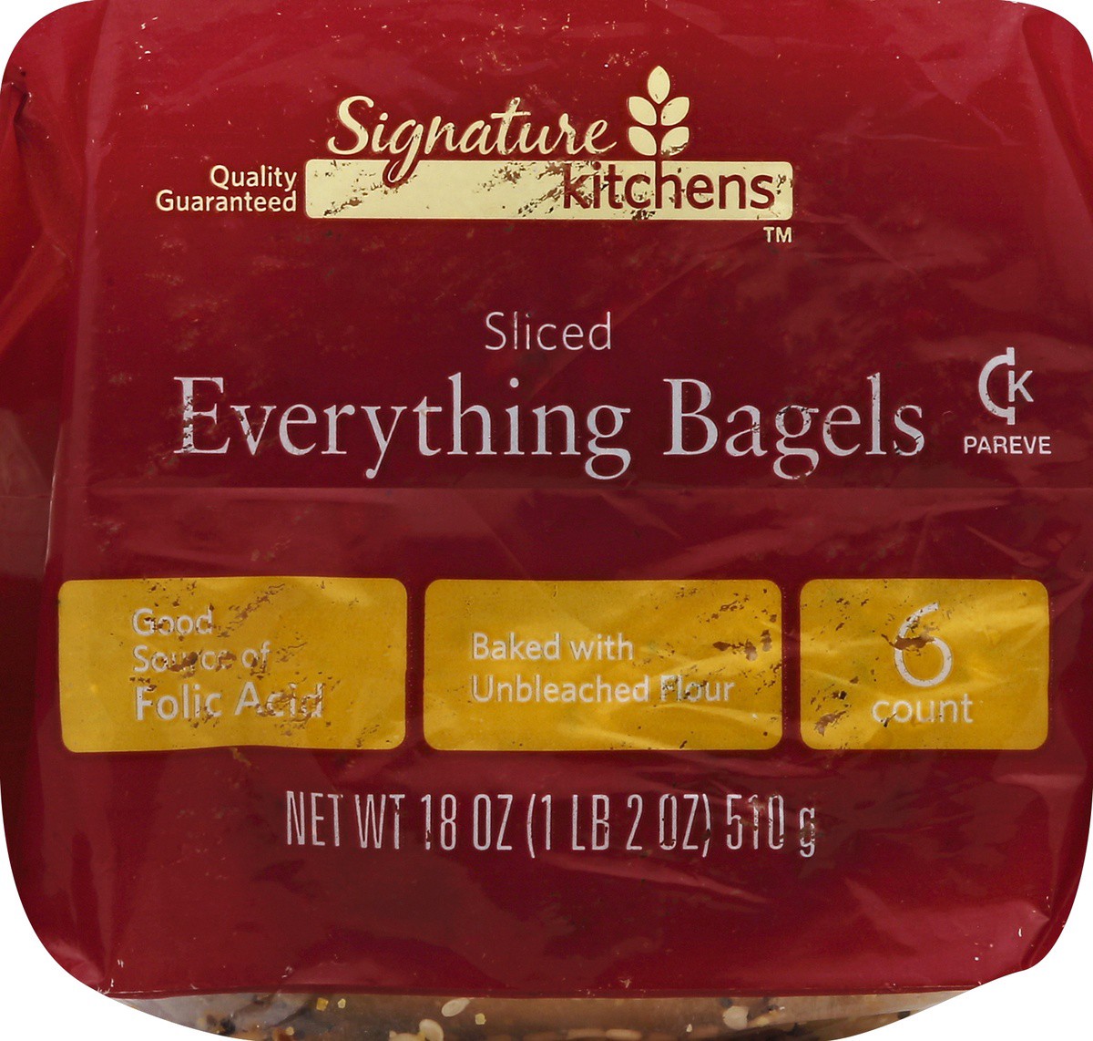 slide 5 of 5, Signature Kitchens Everything Bagel, 18 oz