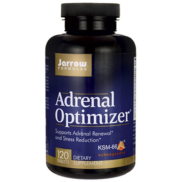 slide 1 of 1, Jarrow Formulas Adrenal Optimizer - 120 Tablets - Dietary Supplement Supports Adrenal Health & Immune System - Combines 12 Nutrients & Nutraceuticals - 60 Servings (PACKAGING MAY VARY), 120 ct