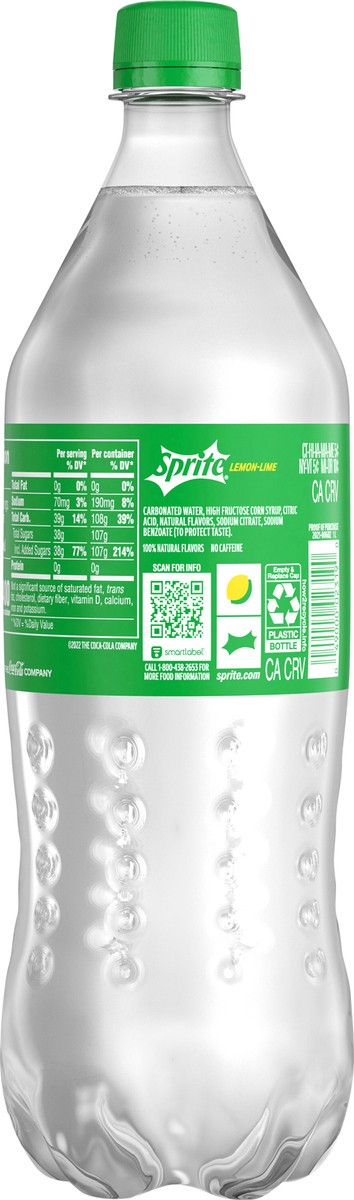 slide 8 of 13, Sprite Bottle- 1 liter, 1 liter