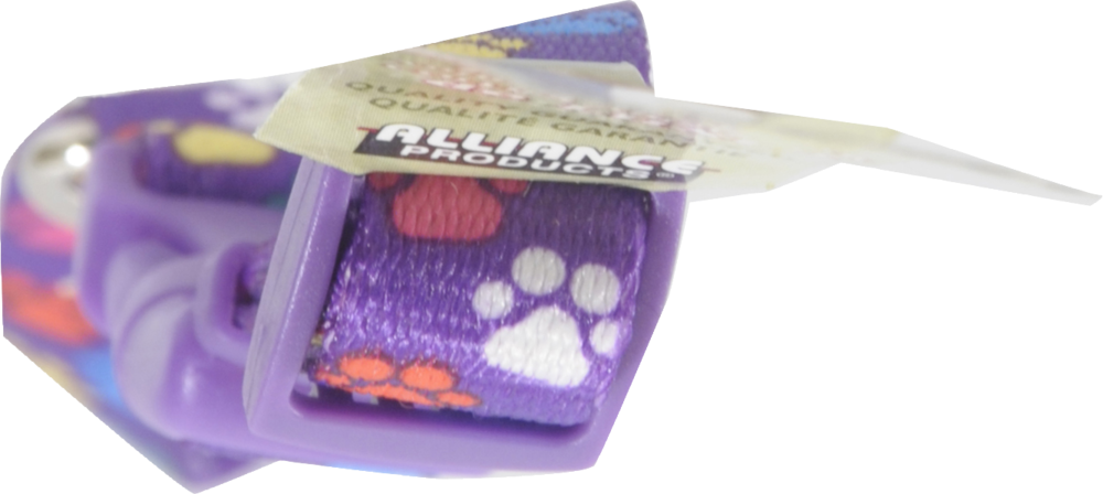 slide 3 of 4, Alliance Purple Paws Small/Medium Dog Collar, 1 ct