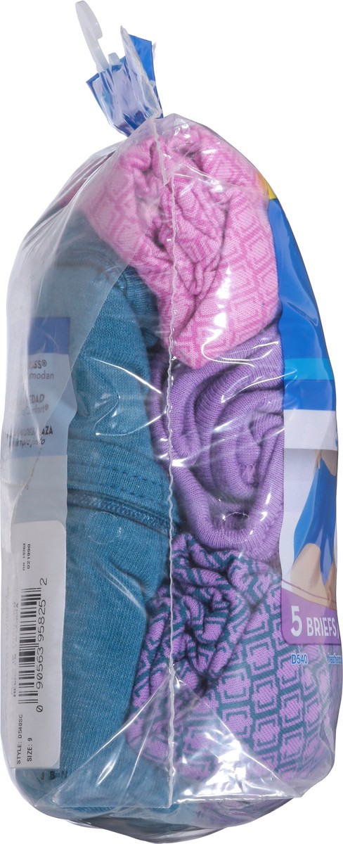 slide 5 of 9, Hanes Tagless Cotton Briefs 9/2XL 5 ea, 5 ct