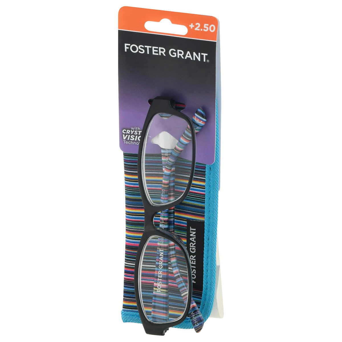slide 6 of 11, Foster Grant Brianna Reading Glasses Blue, 1 ct