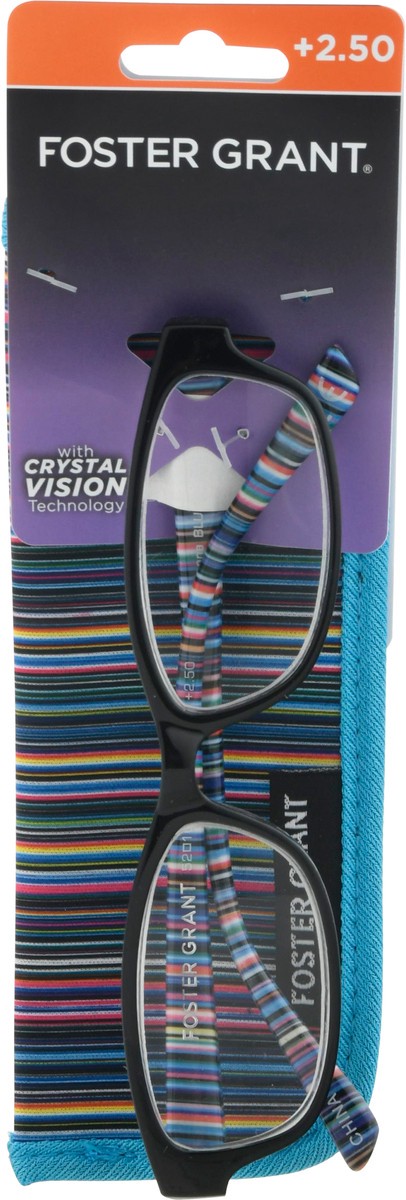 slide 3 of 11, Foster Grant Brianna Reading Glasses Blue, 1 ct