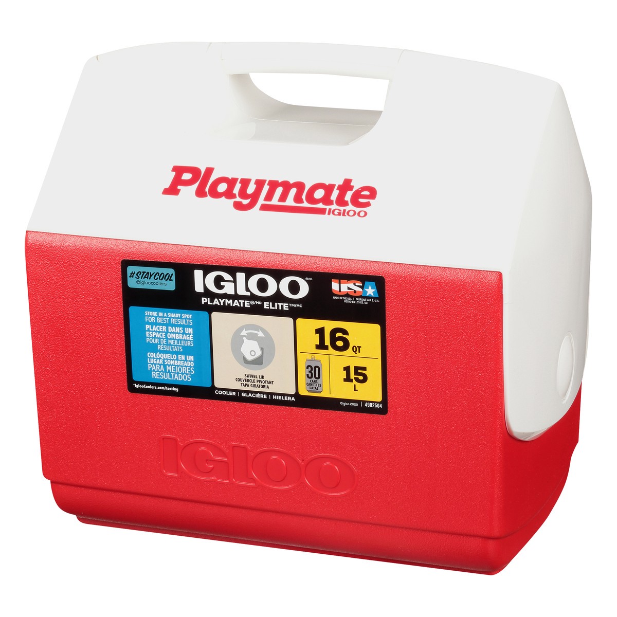 slide 2 of 8, Igloo Playmate Elite 16 Quart Red Cooler 1 ea, 1 ct