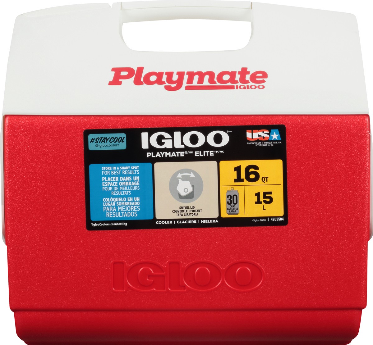 slide 7 of 8, Igloo Playmate Elite 16 Quart Red Cooler 1 ea, 1 ct