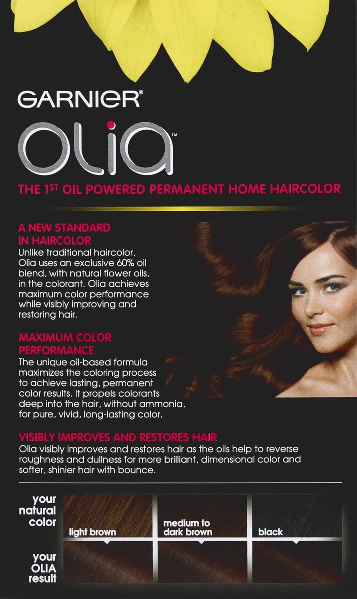 slide 2 of 5, Olia Garnier Olia Brilliant Color 4.15 Dark Soft Mahogany Hair Color, 1 ct