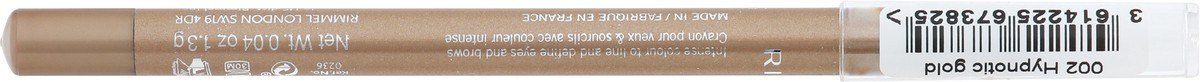 slide 9 of 12, COTY RIMMEL LONDON RIM Scandaleyes WP Brow and Liner Kajal Hypnotic Gold, 0.040 oz