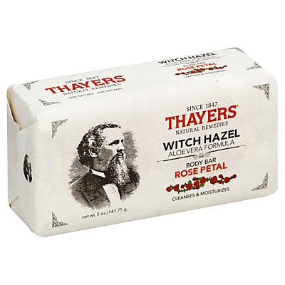 slide 1 of 1, Thayers Natural Remedies Witch Hazel Rose Petal Body Soap Bar, 5 oz