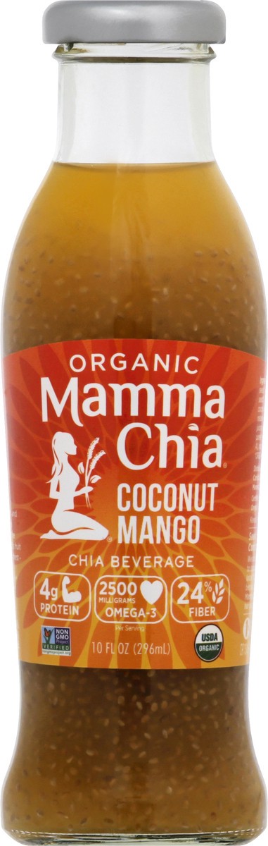 slide 9 of 10, Mamma Chia Organic Vitality Beverage Coconut Mango - 10 Fl. Oz., 10 fl oz