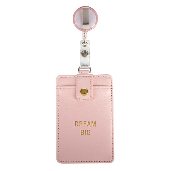 slide 2 of 3, Office Depot Brand Badge Holder, 2 13/16"" X 4 7/16"", Pink, 1 ct