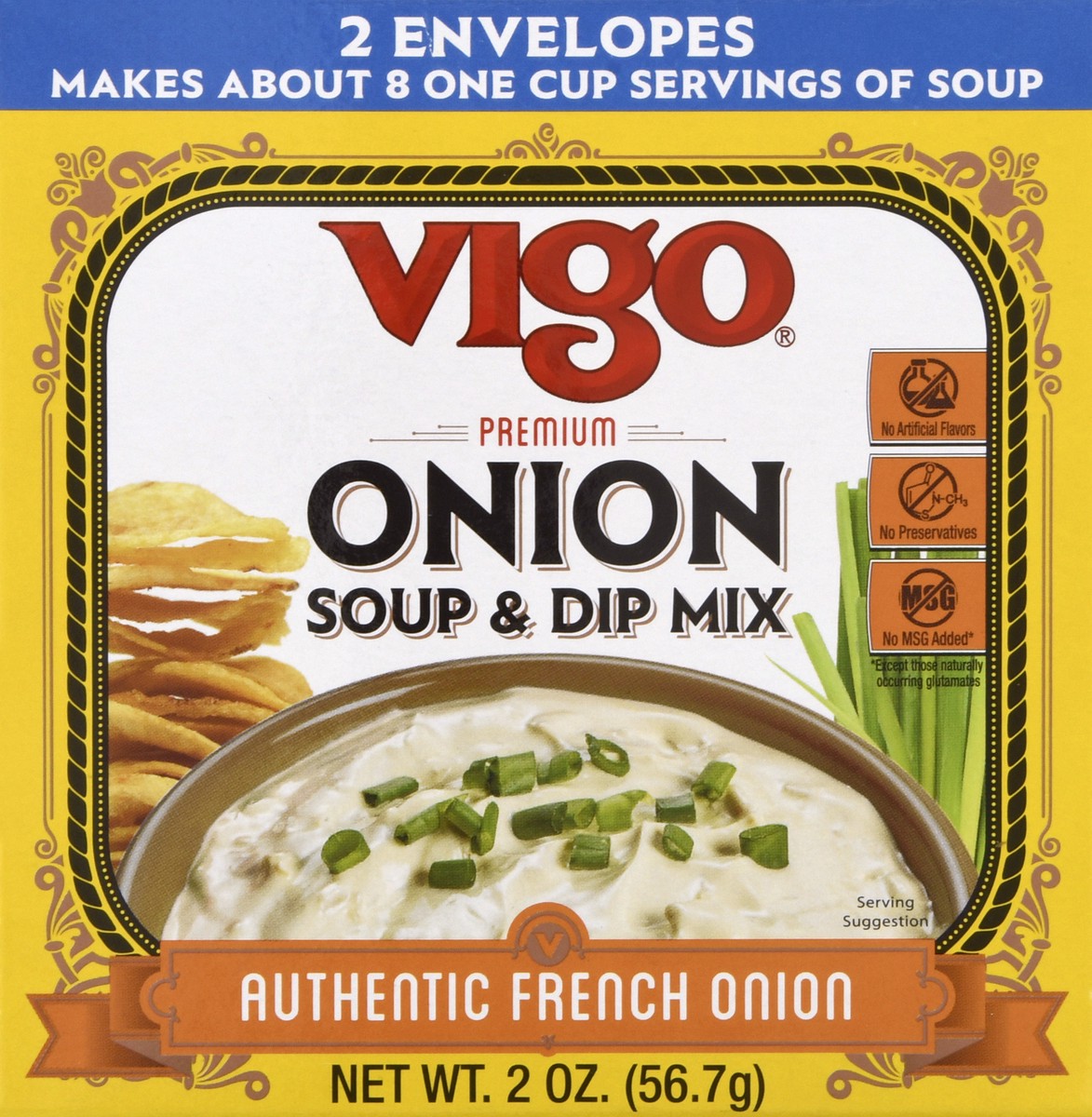 slide 3 of 9, Vigo Premium Authentic French Onion Soup & Dip Mix - 2 ct, 2 ct