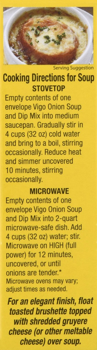 slide 6 of 9, Vigo Premium Authentic French Onion Soup & Dip Mix - 2 ct, 2 ct