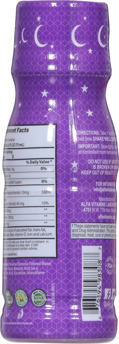 slide 6 of 9, Alfa Vitamins Sugar Free Shot Natural Sleep Aid 2.5 fl oz, 2.5 fl oz