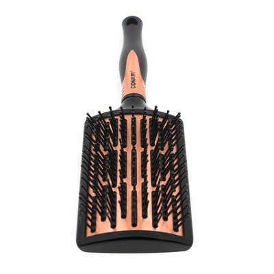 slide 1 of 3, Conair Quick Blow-Dry Pro Curved Copper Paddle Brush, 1 ct