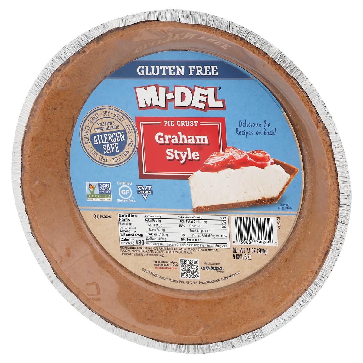 slide 13 of 14, MI-DEL Gluten-Free Pie Crust Graham Style, 7.1 oz