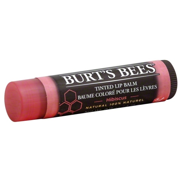 slide 1 of 1, Burt's Bees Tinted Lip Balm Hibiscus, 1 ct